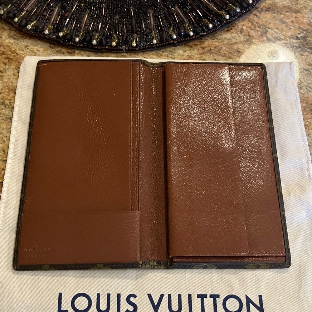 Louis Vuitton Monogram Wallet Card Holder - Dark Brown and Gold - Picture 2 of 16